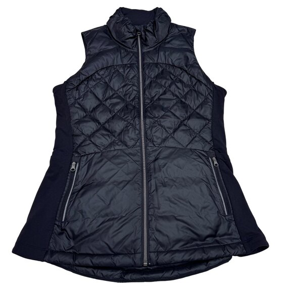 Lululemon Down For A Run Vest Goose Down Puffer Jacket Women's Athletic, Size 8 - Picture 1 of 9